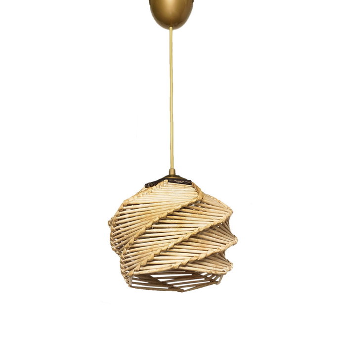 Opviq Primante Lámpara de Araña de Madera Dorado y Beige